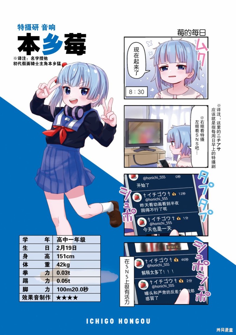 特摄研的青春日常漫画01话